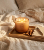 Festive Old Copper Candle – Glass - Image 3