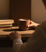 Festive Sepia Candle – Concrete - Image 3