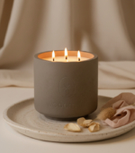 Floral Old Copper Candle – Concrete - Image 3