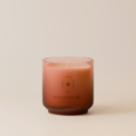 Floral Sepia Candle – Glass