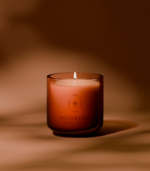 Floral Sepia Candle – Glass - Image 4