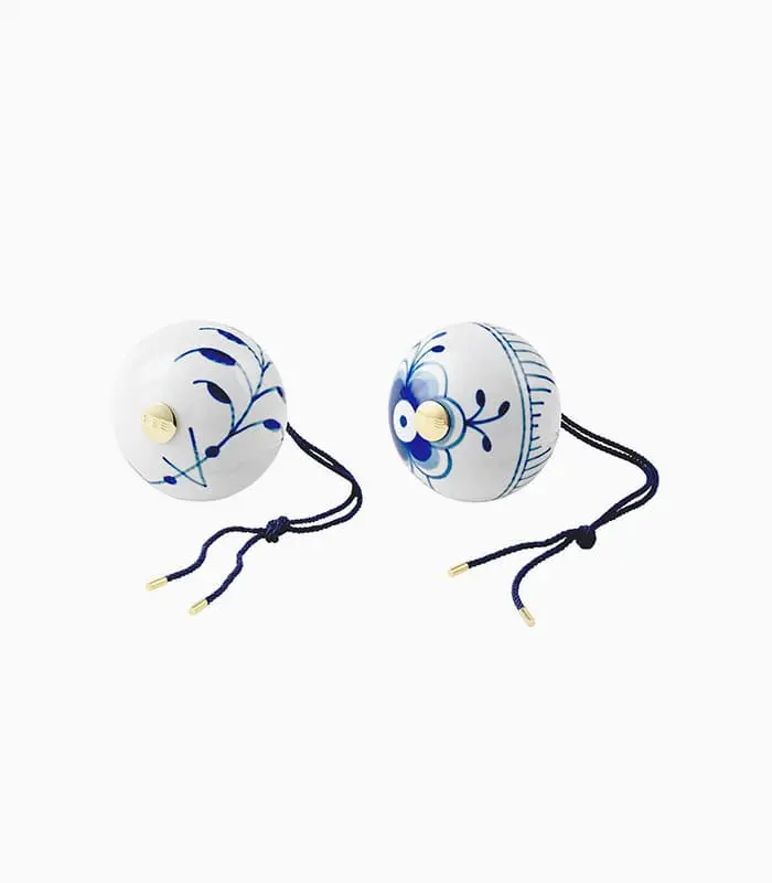 Blue Fluted Christmas Bauble - Image 3
