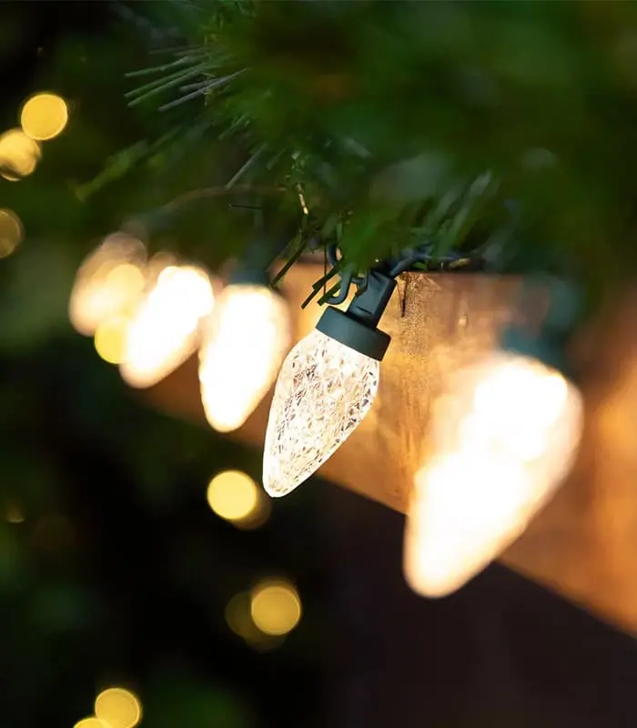 LED Faceted C9 Christmas Lights - Image 2