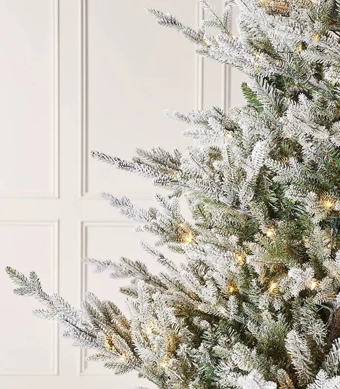 Pre-Lit Snow Flocked Christmas Tree - Image 2