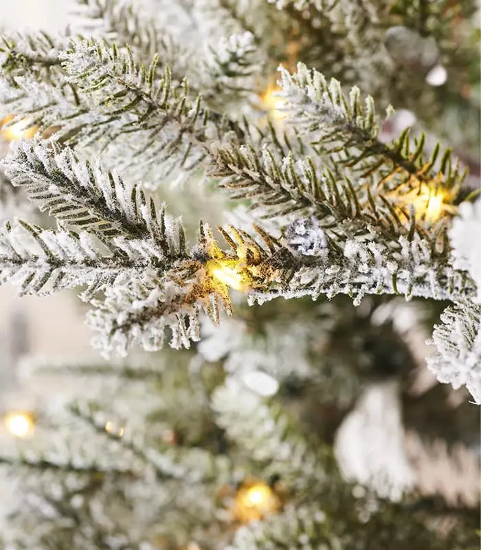 Pre-Lit Snow Flocked Christmas Tree - Image 3