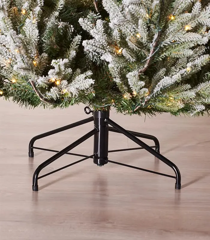 Pre-Lit Snow Flocked Christmas Tree - Image 4
