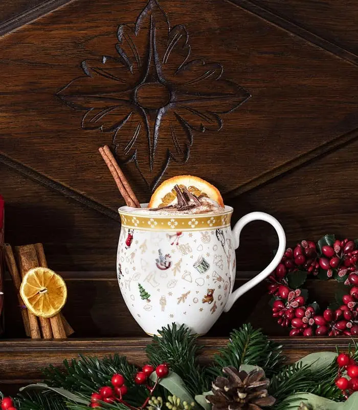 Premium Porcelain Gold Mug - Image 2