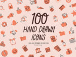 100 Hand-Drawn Vector Logo