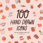 100 Hand-Drawn Vector Logo