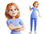 3D Character Nurse Figma UI KIT - Image 4