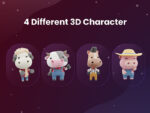 3D Cute Animal Characters - Image 3
