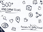 500+ Epic Hand Drawn Icons