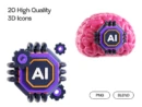 Artificial Intelligence 3D Icons - Image 2