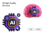 Artificial Inteligence 3D Icons - Image 2