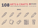 Arts And Crafts - Hand Drawn Icons - Image 2