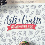 Arts And Crafts - Hand Drawn Icons
