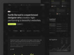 Aura - Dark Personal Portfolio Framer Template