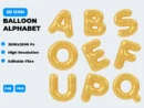 Balloon Alphabet 3D Icon Pack