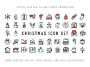 Christmas icon set