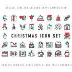 Christmas icon set