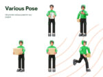 Courier 3D Character Illustration - Image 4