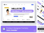 Designer Portfolio Hero Section