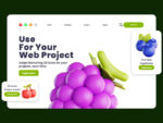 Fruit and Vegetables 3D Illustration Pack - Image 3