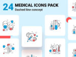Icons Pack For Covid and Medical