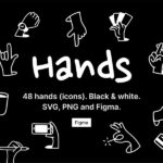 Inking Hands Icons