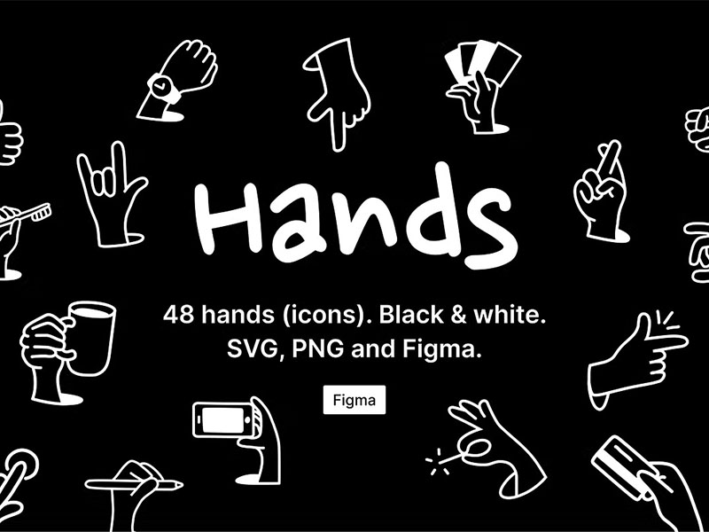 inking-hands-icons.jpeg Inking Hands Icons - Image 1
