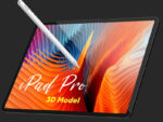 iPad Pro and Apple Pencil 3D Model