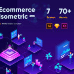 Isometric Ecommerce and Online Shopping