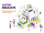 Isometric Ui Illustration kit - Image 3