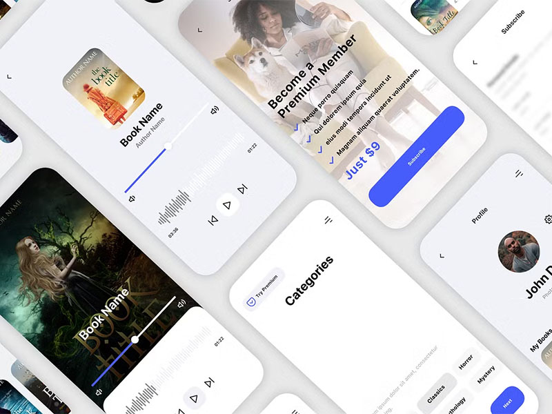 Kleio Book Listening App UI Kit - Image 5