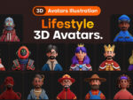 Lifestyle 3D Avatars Illustration