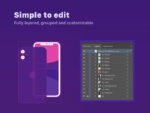 Minimal Flat iPhone 11 & 11 Pro Vector Set - Image 4