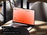Mockuply, Macbook pro 16 on chair