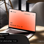 Mockuply, Macbook pro 16 on chair