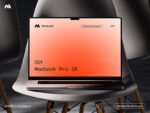 Mockuply, Macbook pro 16 on chair - Image 3