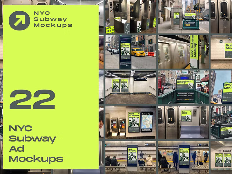 nyc-subway-mockup-bundle.jpeg NYC Subway Mockup Bundle - Image 1
