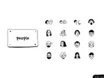 People - Inking Icon Set - Image 2