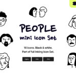 People - Inking Icon Set