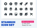 Stannum Icon Set - 300 Solid icons!