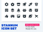 Stannum Icon Set - 300 Solid icons!