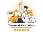 Teamwork Illustration Set