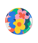 Floral Abstract Round Tray