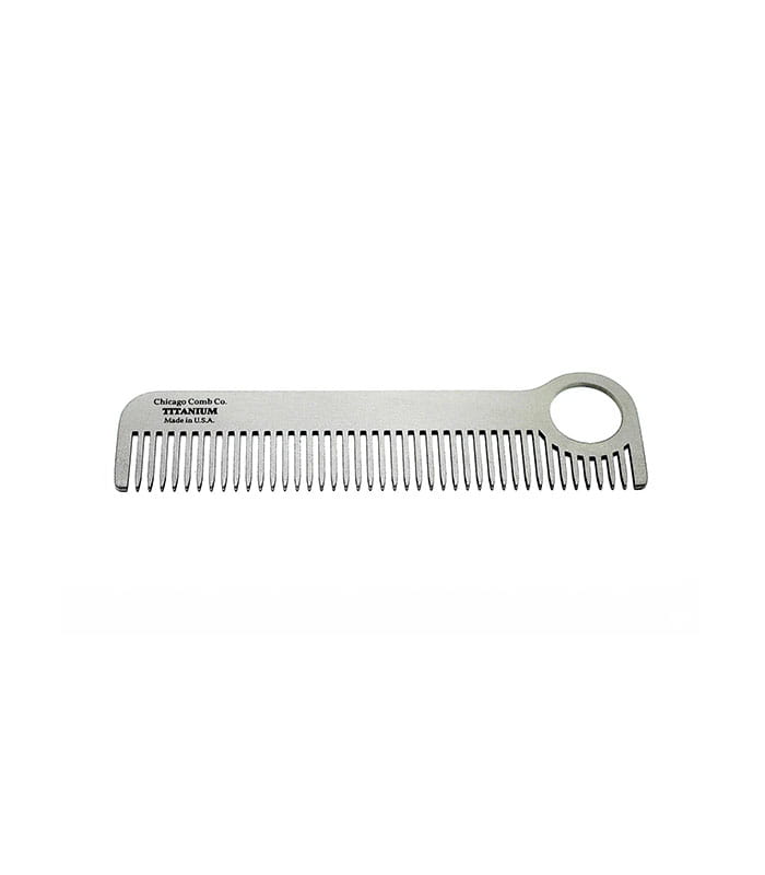 chicago-comb-co-model-no-1-titanium-comb.jpeg Chicago Comb Co. Model No. 1 Titanium Comb - Image 1