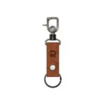 Ridge Leather Keychain