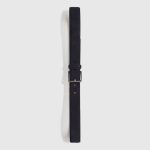 Black suede belt