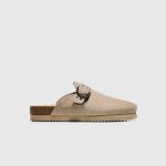 Buckled clogs with stud details
